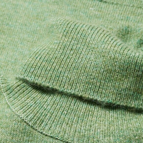 NWT Mango wool blend Turtleneck green knitted sweater Size S - Picture 4 of 7